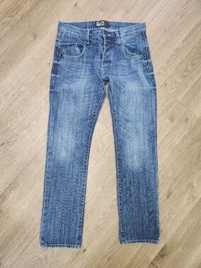 William Rast Men's Tapered Jeans 30x32 Medium Wash Button Fly